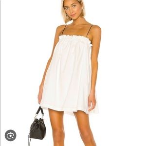 L'Academie The Arcello Mini Dress in White & Black
